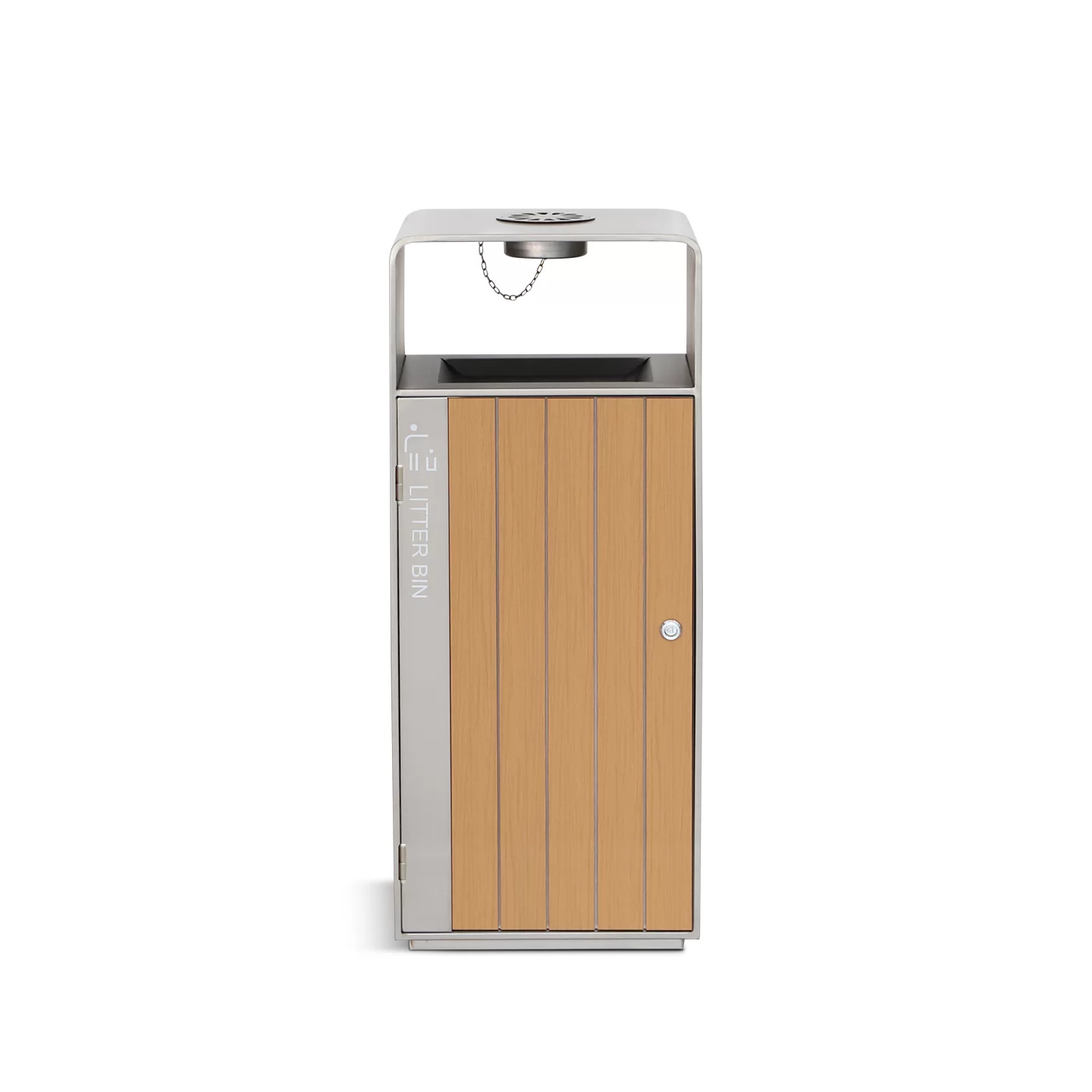 dark gray outdoor trash bin with PS wood-look slats - OTM-02C.jpg