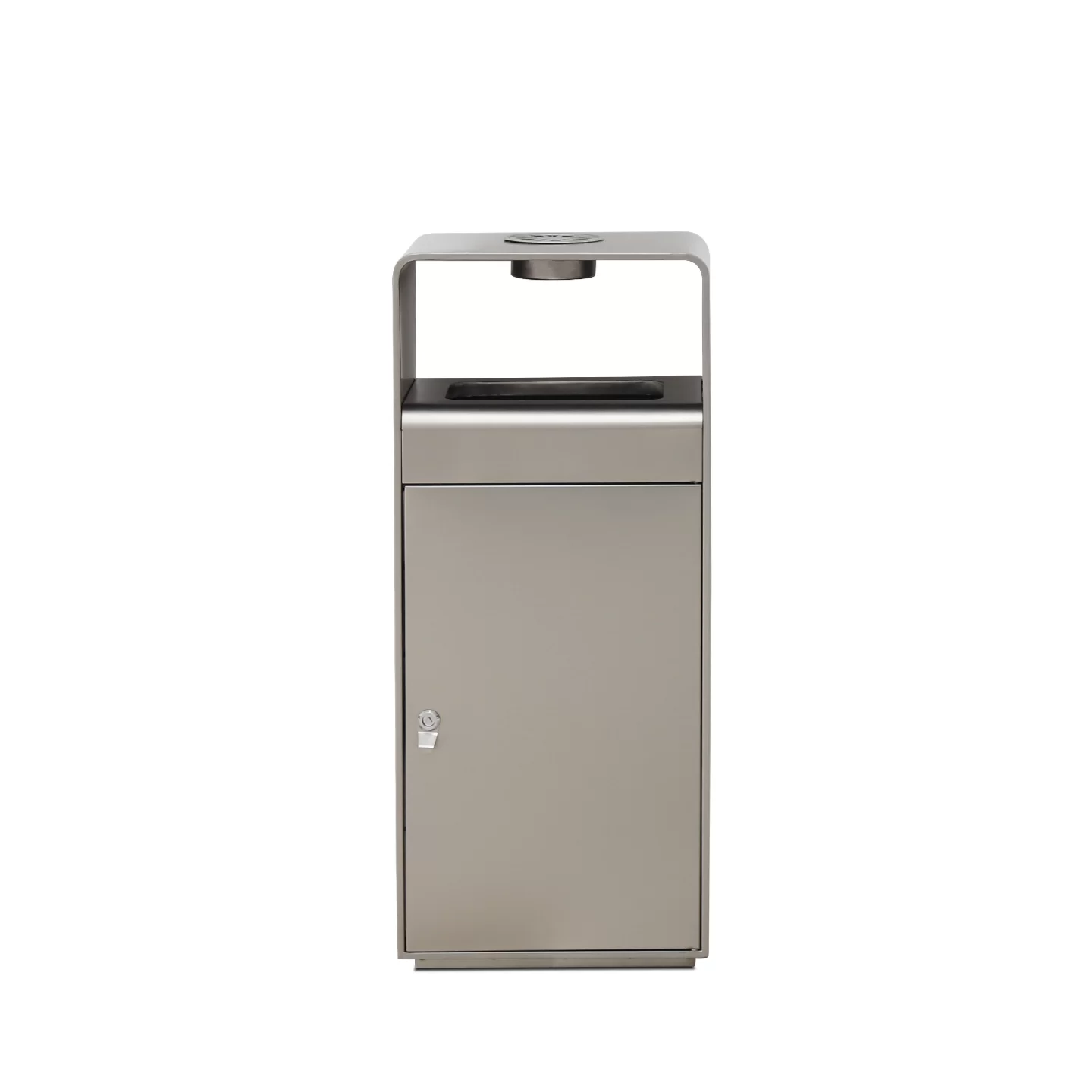Alternate view of OTX-02C floor-standing public waste bin