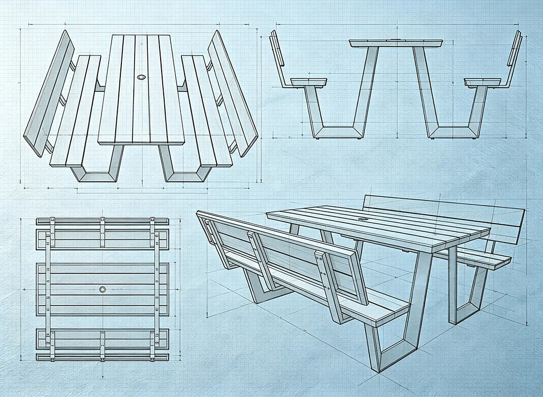 custom picnic tables