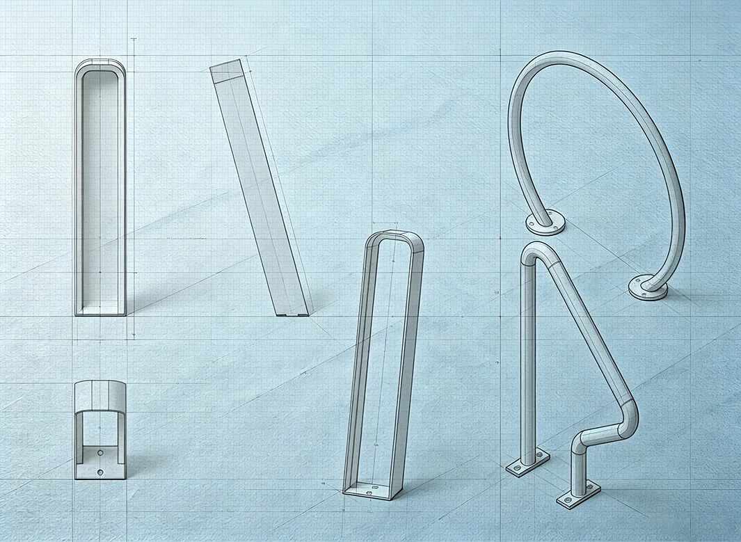 Custom bicycle racks