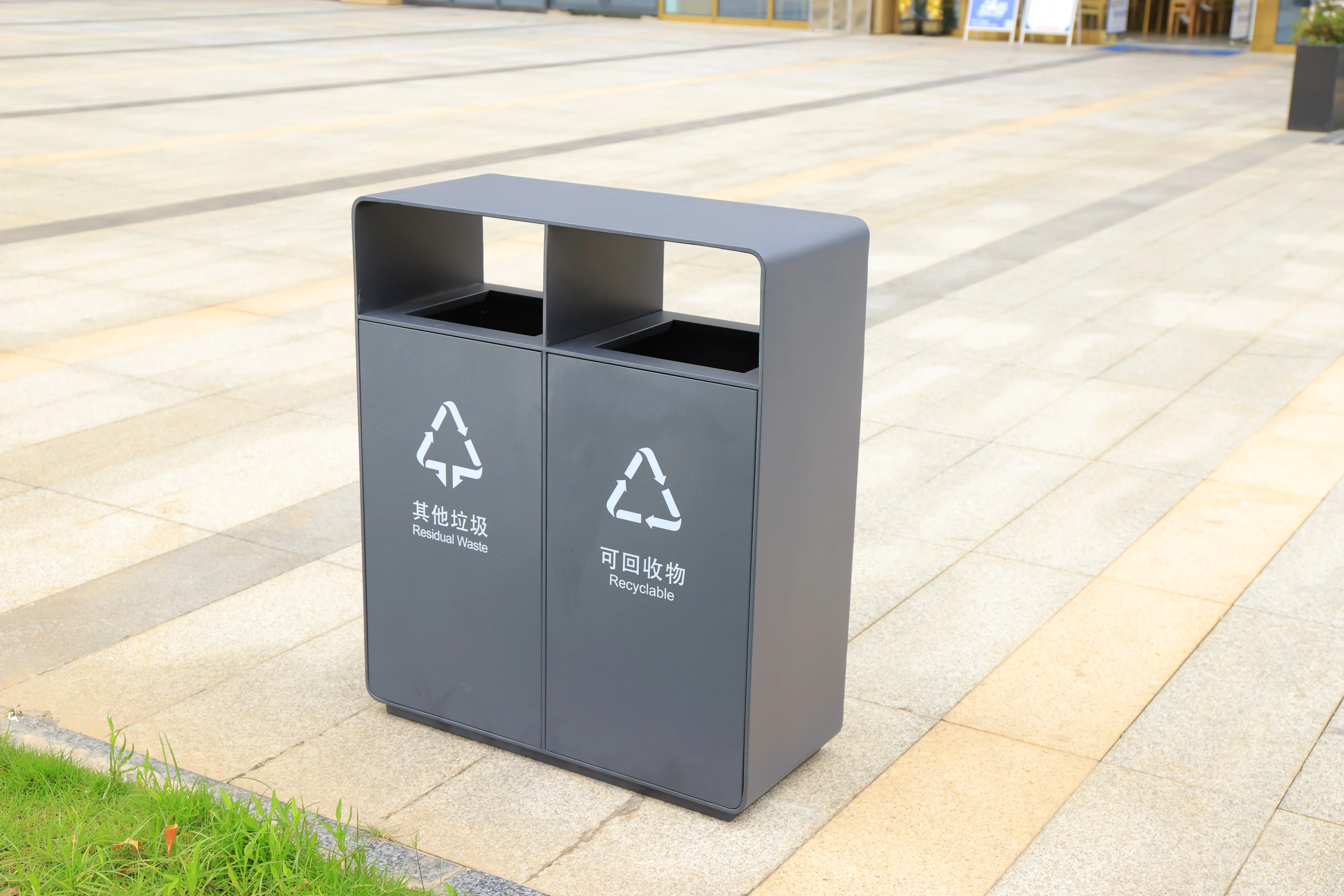 镀锌和不锈钢户外垃圾桶材料表面处理