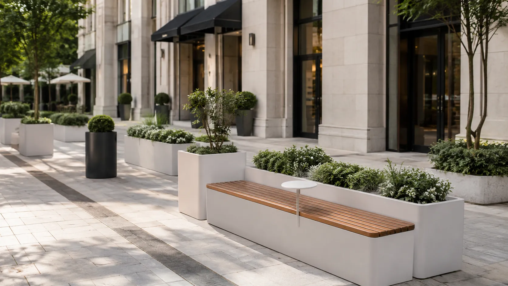 Outdoor Planters for Commercial Streets & Public Spaces